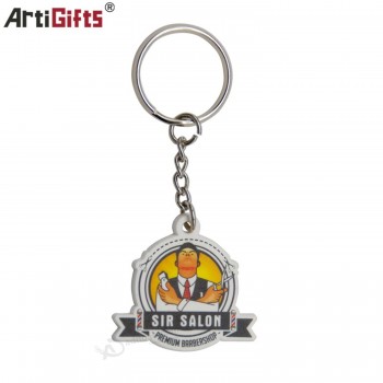 Portachiavi portachiavi in PVC morbido per parrucchiere Bar personalizzato