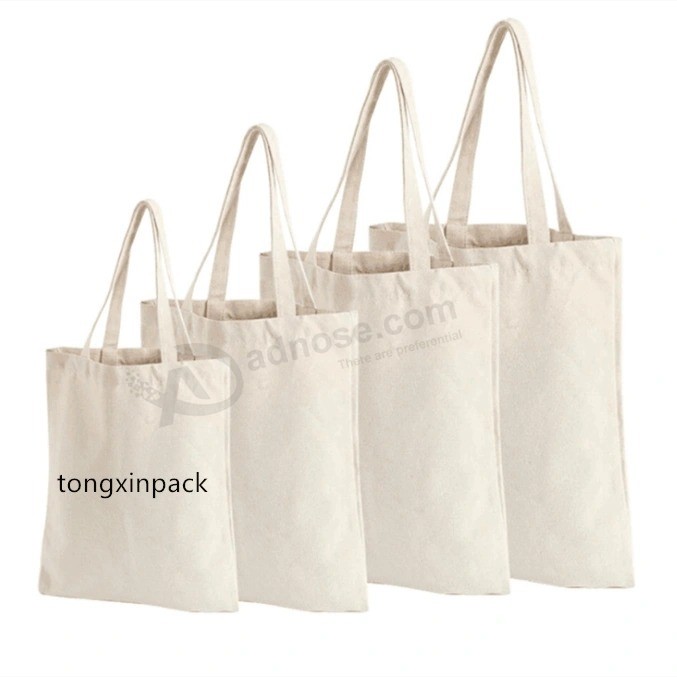 Cotton Full Printing Customized Logo Tote Canvas Drawstring Bag