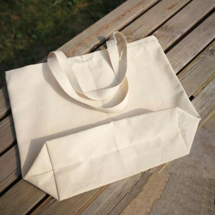 Wholesale Promotional Reusable Eco Friendly Plain Custom Logo Shopping Tote Cotton Canvas Bag