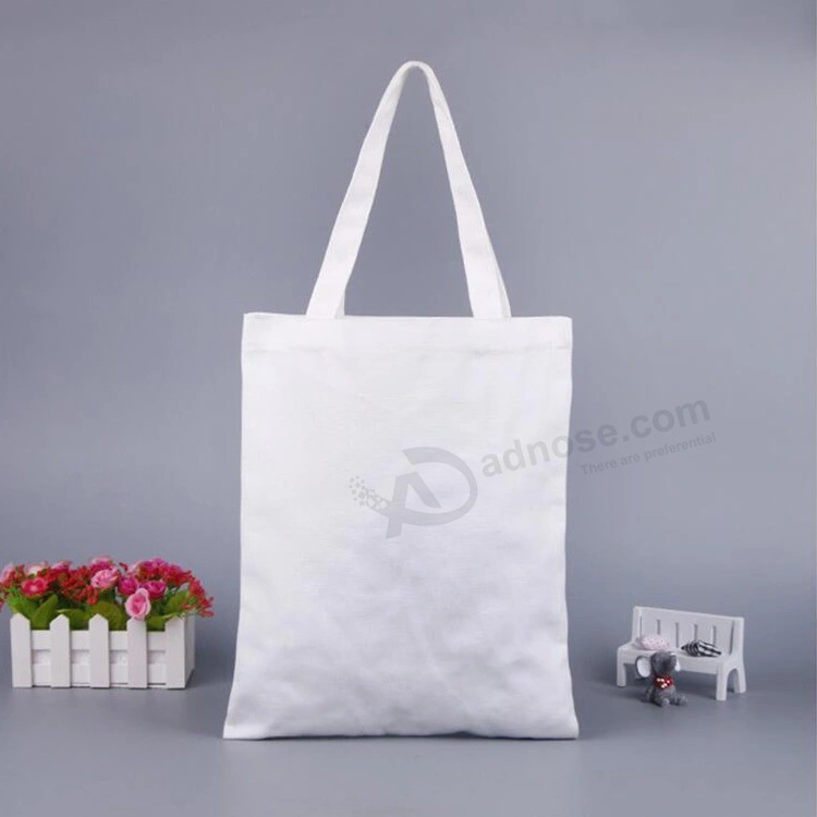 Wholesale Promotional Reusable Eco Friendly Plain Custom Logo Shopping Tote Cotton Canvas Bag