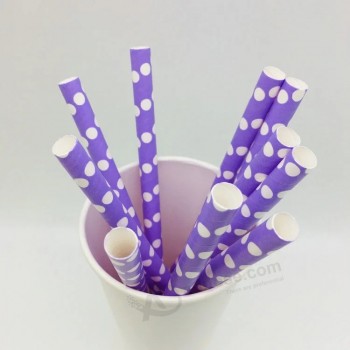 生分解性ペーパーストロー印刷ロゴカスタムペーパーストロー
