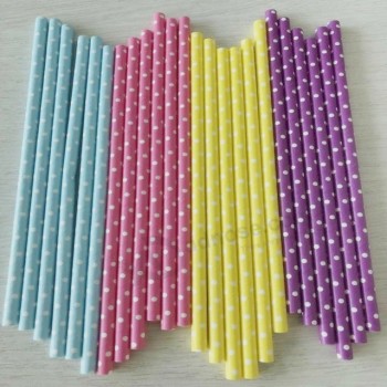 Eco Friendly Biodegradable Logo Printed Paper Straw