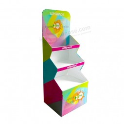 Kundenspezifischer Druck rosa Supermarkt Snack Getränk Display Stand