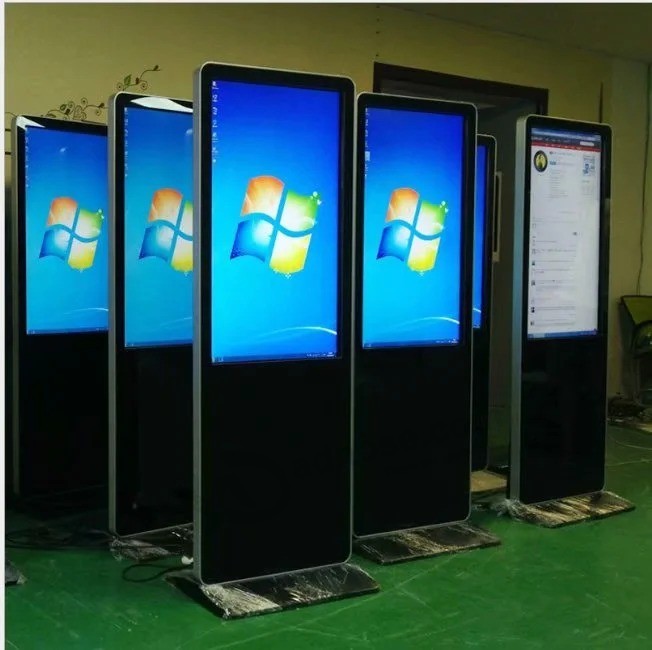 Factory Hot 43 Inch Newspaper LCD Advertising Library Touch Screen Kiosk FHD Multiple Touch Screen Brochure Display Stand