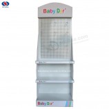 Logo personalizzato Metallo Pannello forato Scaffale da pavimento Rack Food Exhibition Display Stand