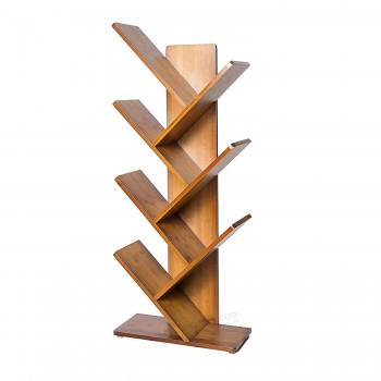 Aangepaste Logo Bamboe Houten Home Decor Office Badkamer Accessoires Bloem Display Stand