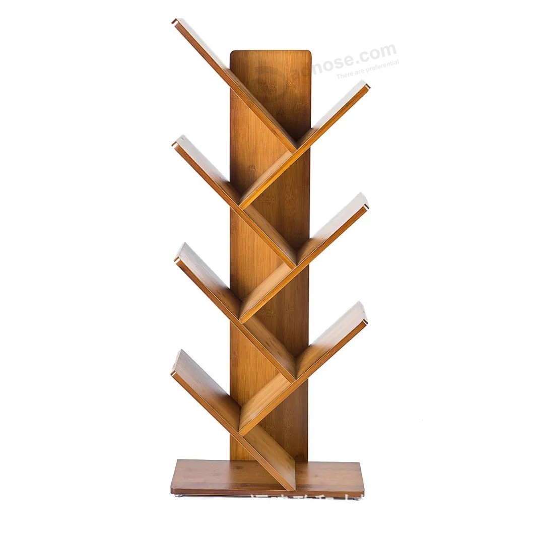 Custom Logo Bamboo Wooden Home Decor Office Bathroom Accessories Flower Display Stand