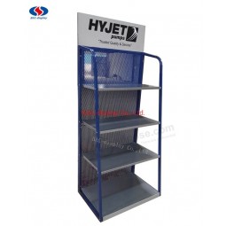 Espositore per pavimenti in metallo con logo serigrafia