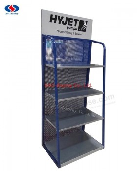Zeefdruk Logo Metalen Ophangbord Vloergereedschap Tentoonstelling Display Stand
