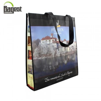 100/120/140/GSM Bolso de compras de regalo promocional impreso barato PP / TNT / PLA / Bamboo Non Woven Bag