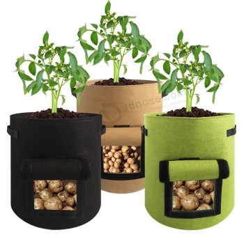 Durevole Non Tessuto Vegetale Patata Fiore Giardino Fioriera Crescente Piantagione Tasca Borsa