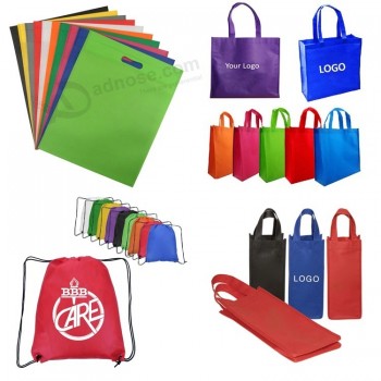 Sac non tissé promotionnel personnalisé respectueux de l’environnement Sac à provisions Sac fourre-tout non tissé laminé