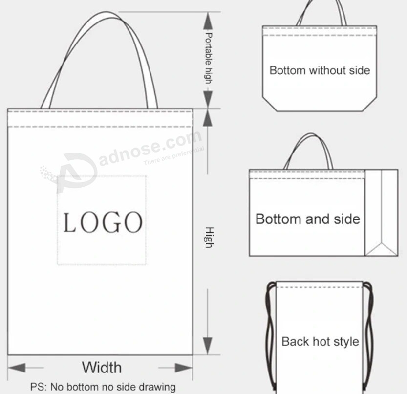 Customized Personal Logo Design Cheap Hot Selling PP Non-Woven Bag Promotion in Supermarket
