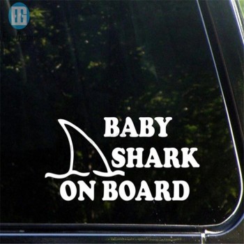 Prezzo all'ingrosso Occhiali da sole riflettenti posteriori freddi adesivi per auto per bambini Decalcomanie di avvertimento Baby on Board Sicker