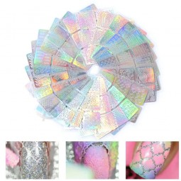 Klassieke Grid Gestreepte Nagel Stickers 3D Zelfklevende Nagel Stickers Zwart en Witte Kleur Stickers Japanse Bloemen