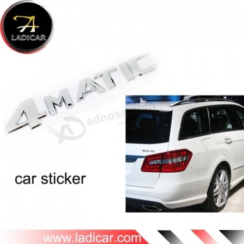 ABS 4matic 로고 4 Matic 문자 엠블럼 배지 스티커 메르세데스 벤츠용 맞춤형 금속 데칼
