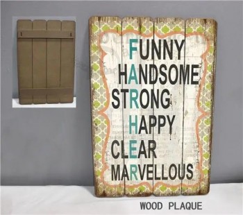 Rustic Christmas Wooden Signs Funny Wooden Board for Wall