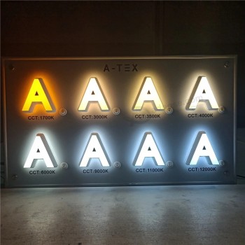 Lavagna per lettere acriliche LED 3D elettrica illuminata e retroilluminata