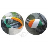 Custom 3D Polyester Ireland Car Mirror Cover Flag with high quality and any size