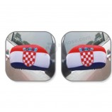 Hot Sell Polyester Printing Croatia Flag Rear View Car Mirror Cover Flag with high quality and any size