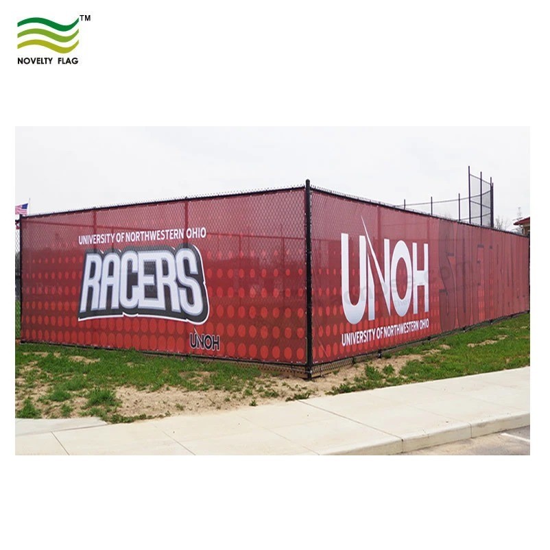 Custom Printing Durable Mesh Polyester Crowd Contral Fence Wrap/Cover Banner