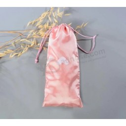 고품질 새틴 헤어 익스텐션 백 졸라매는 끈 가방 보석 파우치 새틴 선물 가방 제조 업체 사용자 정의 로고