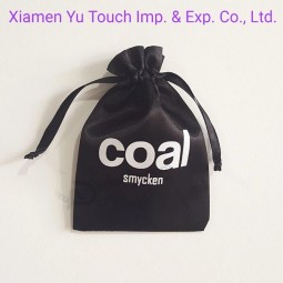 Satin Schmuck Beutel / Satin Haar Schuh Staub Clutch Kosmetiktasche mit Logodruck