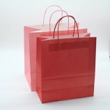 Logo d’artisanat personnalisé imprimé Shopping Carrier Sac d’emballage pliable