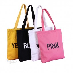 Borsa da viaggio Lady Fashion Carrier, 100% Organic Recycle Cloth Drawstring Backpack Shopping Bag, Tote Bag in tela di cotone con logo personalizzato promozionale