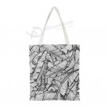 Dame mode transporteur sac de voyage, sac à provisions en tissu, sac fourre-tout en toile de coton avec logo personnalisé promotionnel