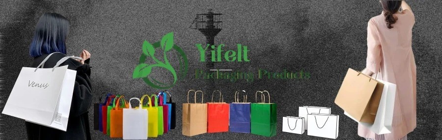 Wholesale White Custom Printed Colorful Packaging Luxury Gift Tote Carrier Paper Bag with Logo Print for Colthing