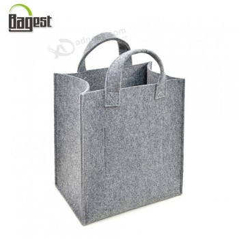 Qingdao Grey/Charcoal Storage 맞춤형 토트 쇼핑 핸드백 캐리어 펠트 백 프린트/레이저 로고