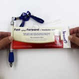 Werbeartikel voller Logodruck auf Banner oder Logodruck auf Clip ausziehbarer Banner Stift