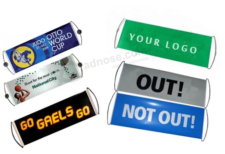 Hot Selling Custom Logo Roll up Retractable Handheld Sports Scrolling Banner