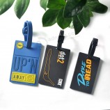 Van de de Luchtvaartmaatschappij van het douaneembleem pvc Plastic Bagagemarkeringen voor Promotionele Giften