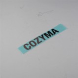 Design de mode gravé nom de marque personnalisé logo en métal étiquettes étiquette pour vêtements