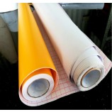 Tallado de vinilo amarillo autoadhesivo con chorro de arena para la protección de la mascarilla