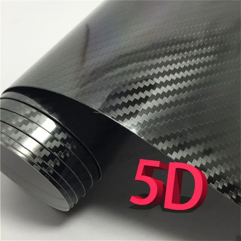 Best Quality Fexible Self Adhesive Removable PVC Car Wrap 3D Carbon Fiber Vinyl with Air Release Channel
