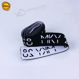 Nastro elastico personalizzato in bianco e nero Sinicline con logo stampato