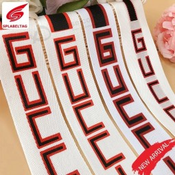 Stampa personalizzata raso seta cotone panno nastro grosgrain stampato su misura con logo