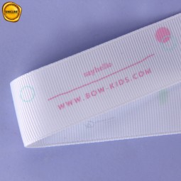 Sinicline 사용자 정의 로고 인쇄 그로그랭 리본 아이 옷
