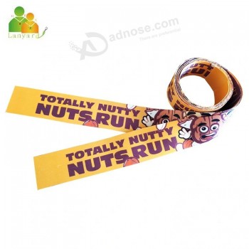 Cordino stampato con nastri per medaglie con logo a colori, nastri con logo personalizzato a sublimazione per sport