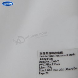 Fabricantes de películas Película transparente Película adhesiva estática Hojas imprimibles