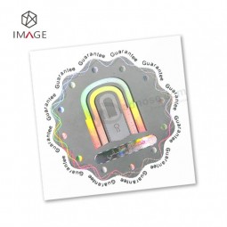 Pegatina de holograma de seguridad redonda 3D personalizada personalizada