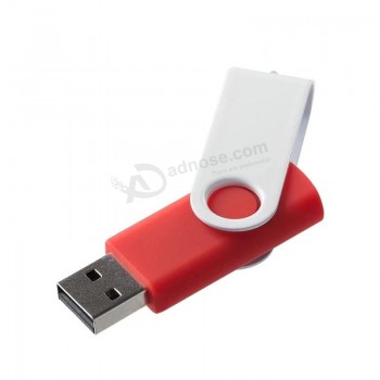 USB 2.0 플래시 펜 드라이브 전체 용량 4GB 8GB 16GB 회전 플라스틱 U 디스크