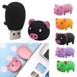 Unità flash USB 64 GB 32 GB 16 GB 8 GB Pendrive per cartoni animati carini Disco U in silicone rosa