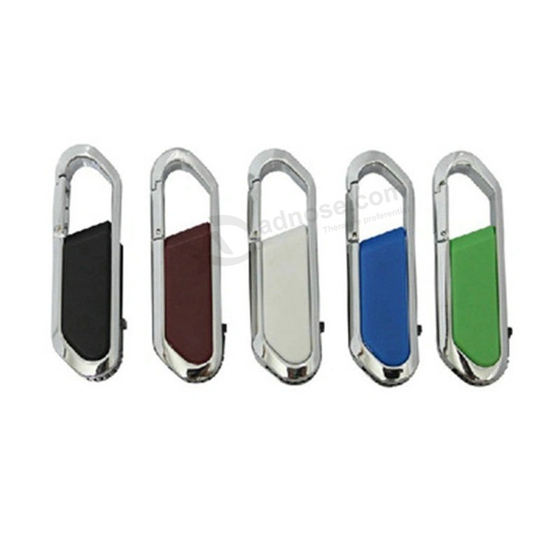 Good Quality Leather Keychain USB Flash Drive USB Memory with Stamping or Printing Logo