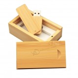50PCS / lot gratuit logo personnalisé en bois rotatif clé USB clé USB créative 4GB 8GB 16GB 32GB U Disk