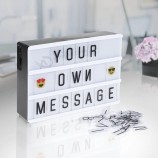 A4 A6 Kombination LED Nachtlicht Box Nachtlampe DIY schwarze Karten Brieflicht LED USB Anschluss betrieben Kino Leuchtkasten