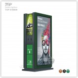 Stahlmülleimer Scrolling Light Box - Solarelektronik